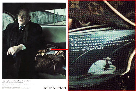 Louis Vuitton Ad Shows Gorbachev Accompanied by Subversive Text - The New  York Times