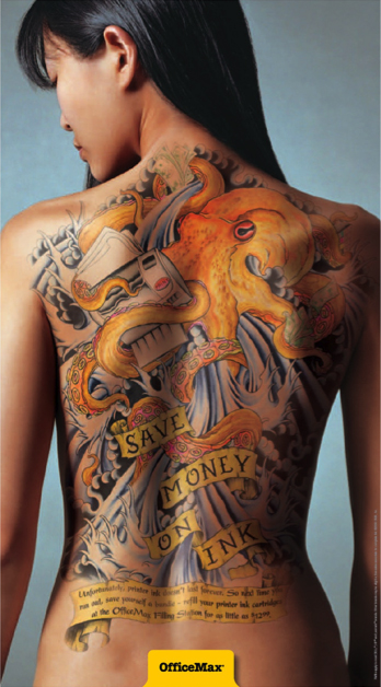 Back Tattoo Sells Ink, Conjures 'Prison Break'